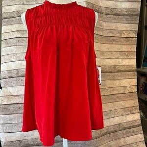 NWT Joie Fern Smocked Yoke Sleeveless Women’s Top Size XXL